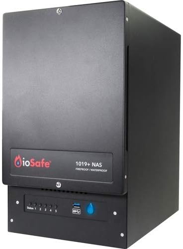 ioSafe - 75200-3838-1500 1019+ SAN/NAS Storage System (5 Years DRS) - Intel Celeron J3455 Quad-core (4 Core) 1.50 GHz - 5 x HDD Supported - 70 TB Supported HDD Capacity - 5 x HDD Installed -
