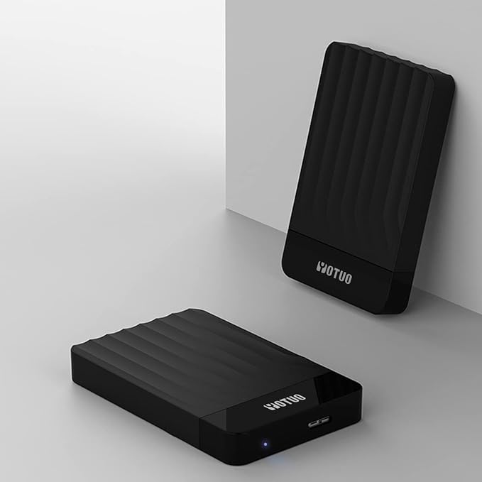 Portable External Hard Drive Storage Expansion Mobile HDD USB 3.0 USB-C for PC, Mac, Desktop, Laptop, PS4, Xbox One X/S, Xbox 360, Office & Game (Black, 1TB)