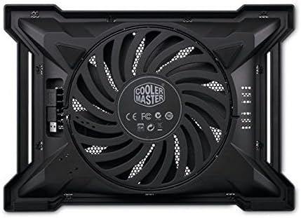 Cooler Master NotePal X-Slim II Laptop Cooling Pad 'Silent 200mm Fan, Egonomic Design, Supports up to 15.6" laptops' R9-NBC-XS2K-GP