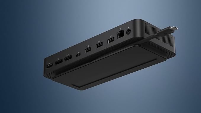 Dell Pro Smart Dock WD25 Bundle with 6 USB Ports, up to 100W Power delivery Includes Display Port Cable + ZoomSpeed HDMI Cable + Ethernet Cable + Cleaning Cloth, Supports Up to 4 WQHD 60Hz Displays