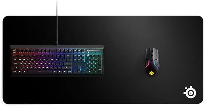 SteelSeries QcK Gaming Mouse Pad - XXL Thick Cloth - Sized to Cover Desks