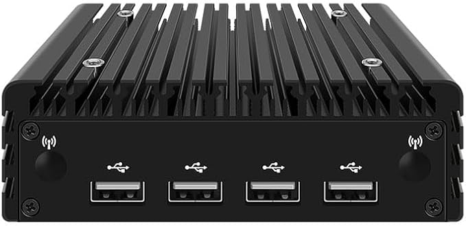 CWWK X86-P3 Mini Fanless Host, Dual Network Port N5105/N5100 Soft Routing,6w Low Power Consumption,Intel I226-V,Suitable for Light Office,Edge Computing. (X86-P3 N5105, 8G RAM 256G SSD)