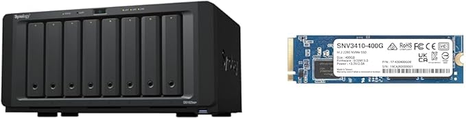Synology 8-Bay DiskStation DS1823xs+ (Diskless) & M.2 2280 NVMe SSD SNV3410 400GB (SNV3410-400G)