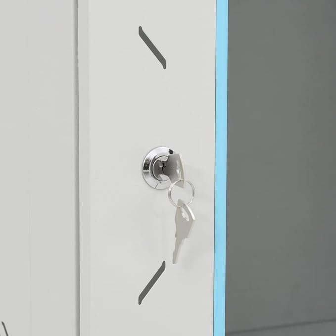 9U Wall Mount Network Cabinet, 19 Inch Data Server Rack Enclosure, Lockable Toughened Glass Door, IP20 Cold-Rolled Steel for Server Storage 20.9 x 15.7 x 17.7 inches