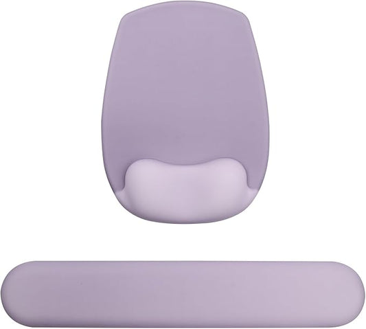 Wrist Rest for Keyboard and Mouse, Ergonomic Gel Computer Keyboard Wrist Rest with Memory Foam, Keyboard Wrist Support Pad for Long Hours of Work, Gaming, Studying-Relieve Wrist Pain (GD-Purple)