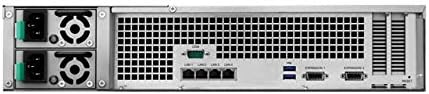 Synology RX1217RP 12-AY 2U Rack Mount Storage Expansion Unit With 2X Power Supply, 3.5"/2.5" Sata Drive Bays, Diskstation Manager, Diskless