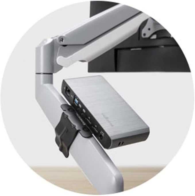 Kensington Docking Station Mounting Bracket, Vesa Mounting Compatible, Adjustable Clamp for Docking Station with Vesa Mounting Holes (K34050WW)