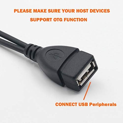 AuviPal 2-in-1 Micro USB to USB Adapter (OTG Cable + Power Cable) for Fire Stick, PlayStation Classic and More - 2 Pack