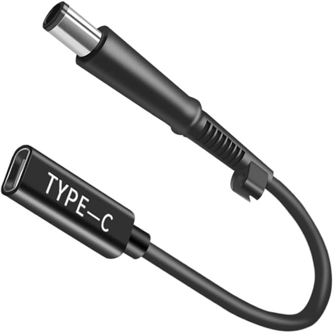 USB C to 7.4x5.0mm Cable, Male to DC Female 12V 19V 20V Adapter, USB Type C Male Input to DC 7.4 x DC 7.4x5.0mm Adapter Male Power Charging Cable Adapter Made for HP Laptop Series