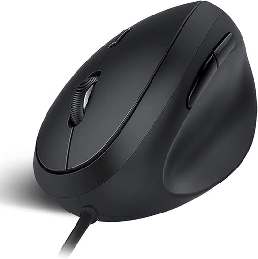 Wired Ergonomic Mouse, Optical Vertical Mouse with 3 Adjustable 800/1200/1600, 6 Buttons USB Computer Mouse