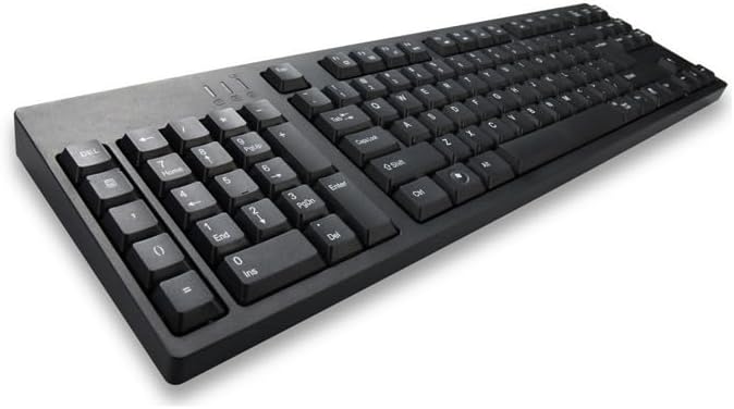 MCSaite Left-Handed Keyboard, Wired Ultra-Thin Keyboard USB Port with 2 Hubs Portable Scissors Foot Structure Fit with Professional or Industrial Use for Computer Laptop Mac Notebook
