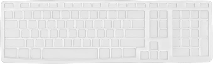 Keyboard Cover for Logitech MK320 K330 MK335 Wireless Keyboard, Waterproof Silicone Keyboard Protector for Logitech MK320 MK335, Clear