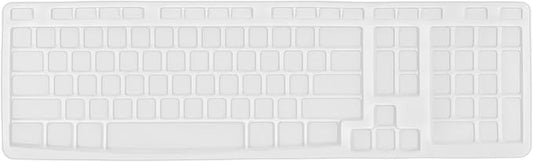 Keyboard Cover for Logitech MK320 K330 MK335 Wireless Keyboard, Waterproof Silicone Keyboard Protector for Logitech MK320 MK335, Clear