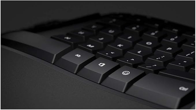 Microsoft LXM-00004 Wired Ergonomic Keyboard, Black