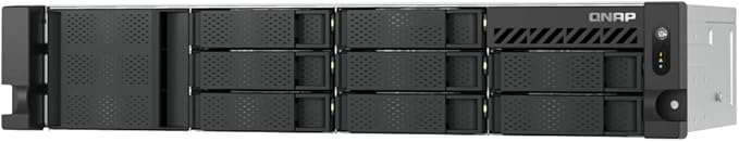 QNAP TS-855eU-8G-US 8 Bay High-Speed 2U Short-Depth rackmount NAS with Dual-2.5GbE, Intel Atom CPU, 8GB DDR4 Memory and 8-core Computing Power for Optimized virtualization (Diskless)