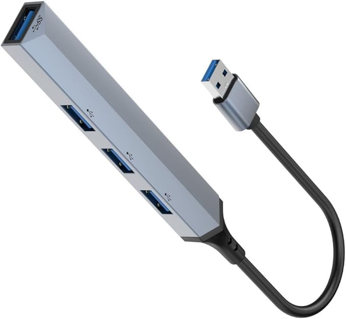 USB3.0 to 4 Ports USB3.0 Hub Docking Station 4 in 1 Computer Host Laptop USB3.0 External 4 Way USB Keyboard Mouse USB Disk Cable Splitter Adapter Converter