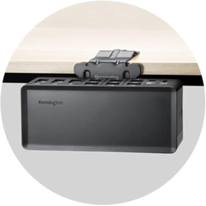 Kensington Docking Station Mounting Bracket, Vesa Mounting Compatible, Adjustable Clamp for Docking Station with Vesa Mounting Holes (K34050WW)