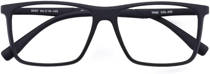 GUDVUE Mens Blue Light Glasses Rectangle Computer Glasses Gaming Glasses, Black PRO