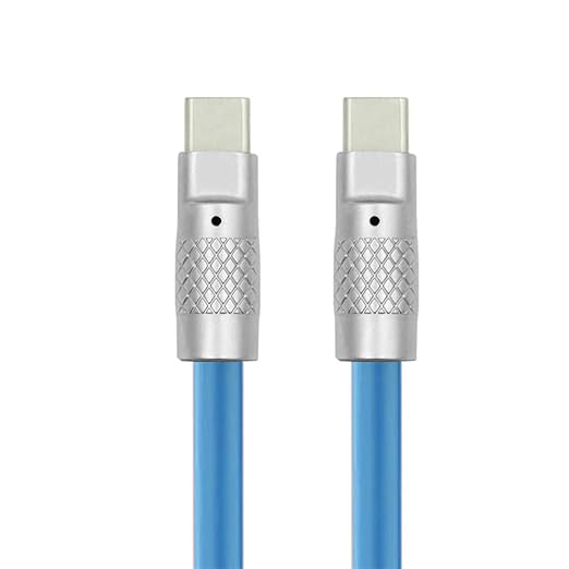NFHK Blue USB4 Type C Male to Female 240W Power 40Gbps Data 8K Video Adapter Up Down Angled for NS Phone Laptop