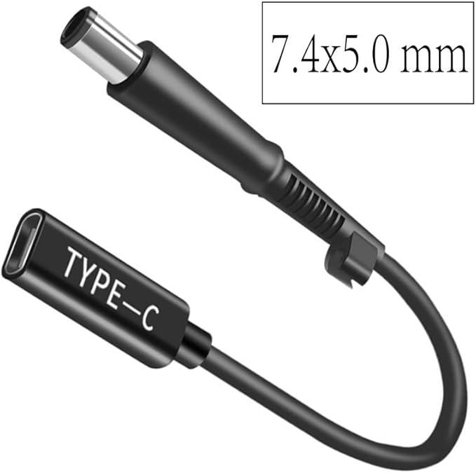 HP Laptop Series USB-C to DC (7.4x5.0mm) Adapter - 12-19V, Up to 20V