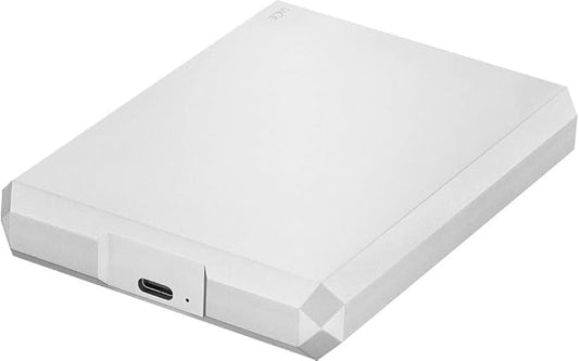 LaCie Mobile Drive, 4 TB , External Hard Drive HDD – Moon Silver, USB-C USB 3.0, With Rescue Services (STHG4000400)