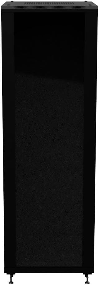 NavePoint 37U AV Rack Cabinet, 28 in Depth, Cold-Rolled Steel, Black