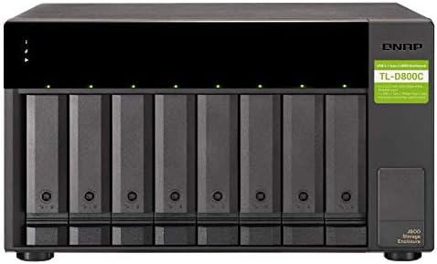 QNAP TL-D800C 8 Bay Desktop JBOD Storage Enclosure with USB 3.2 Gen 2 Type-C Connectivity