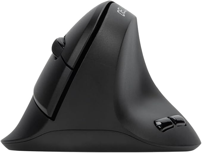 DELUX Ergonomic Mouse Wireless for Small Hands, Vertical Mouse for Carpal Tunnel, Mini Mouse, 4000 DPI, 6 Buttons, 2.4G Wireless,75g Lightweight, Compatible with Window, MacOS,Laptop(M618Air GX-Black)
