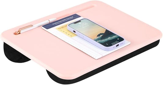 LAPGEAR Compact Lap Desk – Fits Up to 14″ Laptops – Rose Quartz – Style No. 43104