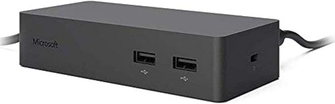 Microsoft Surface Dock for Surface Pro 3, Surface Pro 4, and Surface Book with 4 USB Ports and Ethernet and USB 3.0 Hardware Interface (Black)