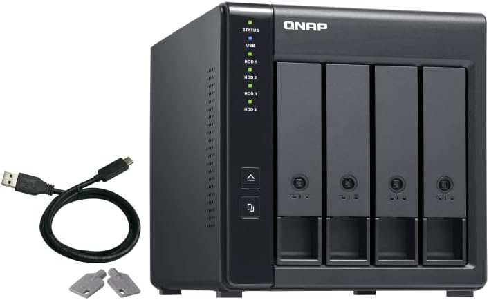 QNAP TR-004 4 Bay USB Type-C Direct Attached Storage (DAS) with hardware RAID (Diskless)