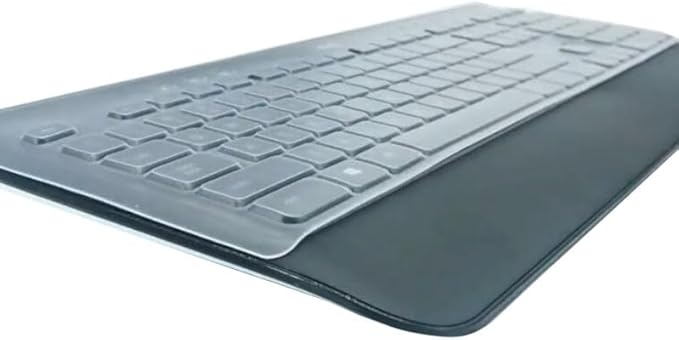 Silicone Keyboard Cover Skin Compatible for Logitech MK545 MK540 Full-Size Advanced Wireless Keyboard & Logitech Signature K650 Wireless Keyboard (Clear)