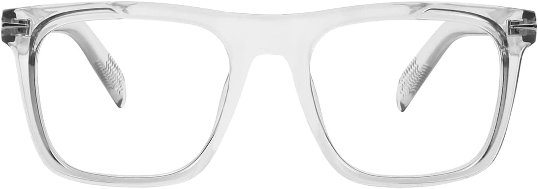 Gleyemor Blue Light Glasses for Men Women Trendy Square Frame Blue Light Blocking Lens Computer Glasses