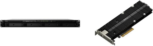Synology RX418 4bay Expansion Unit (Diskless) & 10Gb Ethernet and M.2 Adapter Card E10M20-T1, RJ-45; 1 Port
