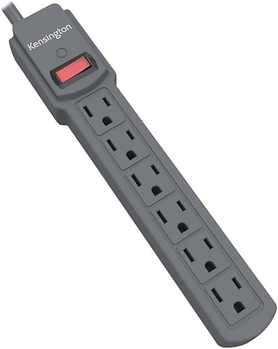 Kensington Guardian 6 Outlet & 4-Foot Cord Standard Power Strip (K38214NA)