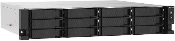 QNAP TS-1273AU-RP-8G-US 12 Bay High-Performance Rackmount NAS with 2 x 2.5GbE Ports, Redundant PSU