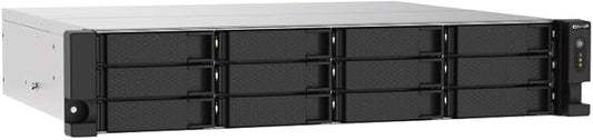 QNAP TS-1273AU-RP-8G-US 12 Bay High-Performance Rackmount NAS with 2 x 2.5GbE Ports, Redundant PSU