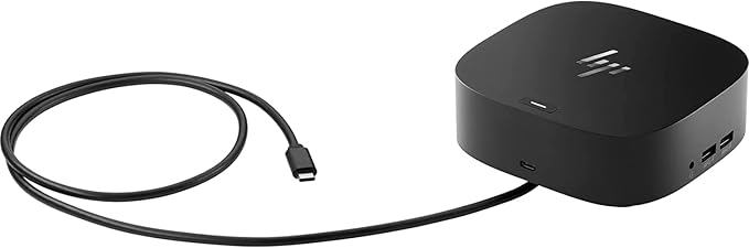 HP USB-C Dock G5, 26D32AA#ABL, Universal Docking Station with USB-C, HDMI, DisplayPort, Ethernet, Audio, USB 3.0 – Renewed