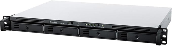 Synology 4-Bay Rackmount NAS RackStation RS422+ (Diskless),Black