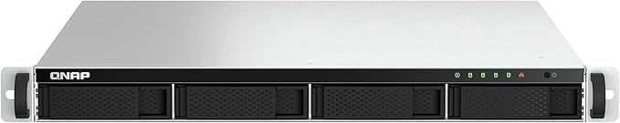 QNAP TS-464U-8G-US 4 Bay High-Speed Rackmount Dual-2.5GbE NAS Intel® Celeron® N5105/N5095 CPU, 8GB DDR4 Memory and 2.5GbE (2.5G/1G/100M) Network Connectivity (Diskless)