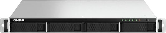 QNAP TS-464U-8G-US 4 Bay High-Speed Rackmount Dual-2.5GbE NAS Intel® Celeron® N5105/N5095 CPU, 8GB DDR4 Memory and 2.5GbE (2.5G/1G/100M) Network Connectivity (Diskless)