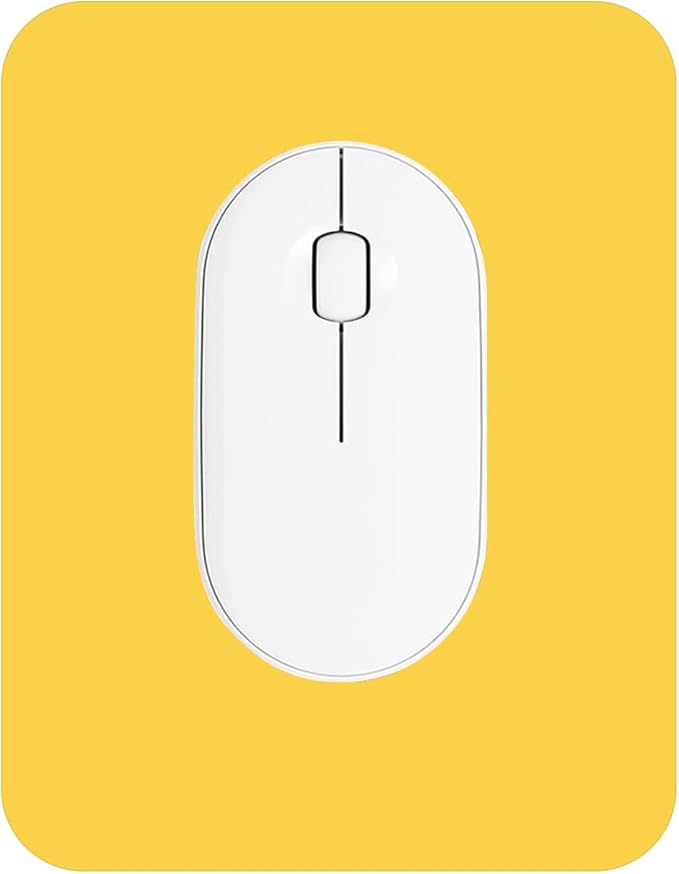 Small Mouse Pad 6 x 8 Inch, Horizontal and Vertical Flexible use. Great for Traveling, Wireless laptops, Keyboard Trays, Offices, etc. (Yellow)
