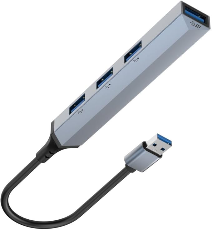 USB3.0 to 4 Ports USB3.0 Hub Docking Station 4 in 1 Computer Host Laptop USB3.0 External 4 Way USB Keyboard Mouse USB Disk Cable Splitter Adapter Converter