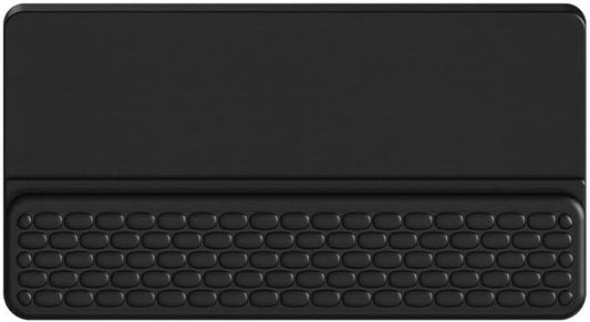 RAPIQUE Ergonomic Keyboard Wrist Rest Pad, Computer Keyboard Stand for Full Size & Wireless Keyboards, Typing Angle Wrist Relief Tray, Portable Holder for Office and Home Desk Use - Black