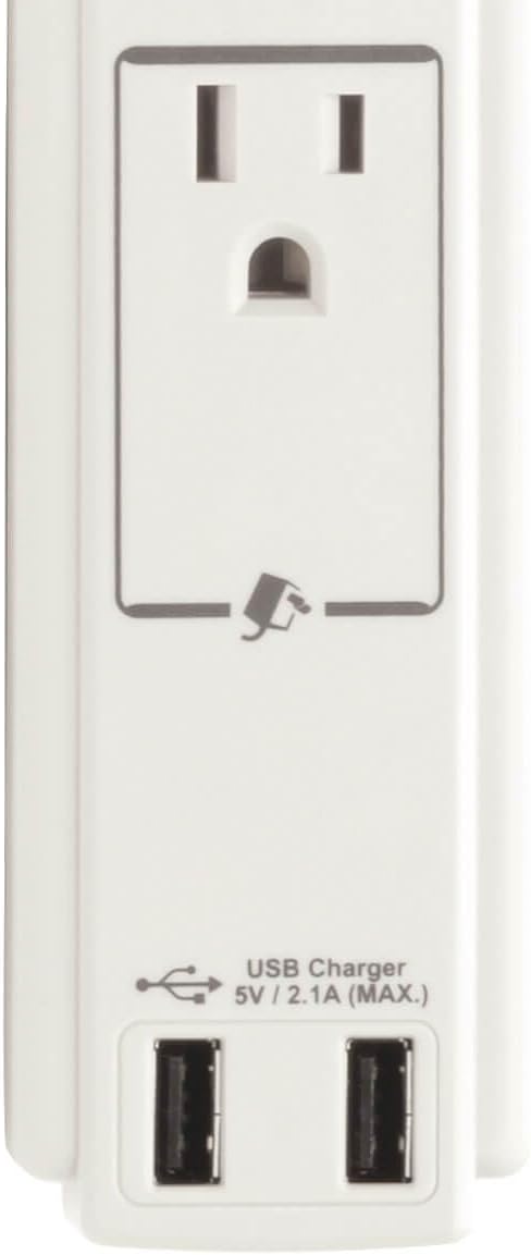 Tripp Lite 6 Outlet Surge Protector Power Strip 6ft Cord 990 Joules Dual USB Charging LED & INSURANCE (TLP606USB
