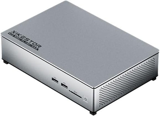 4-Bay All-Flash NAS Server with Intel i5-12450H | 32TB M.2 NVMe SSD NAS | 4X 10GbE Network Storage | 64GB Expandable Memory | Personal Cloud/Home NAS | HDMI/Mini-DP 4K@60Hz Output (Diskless)