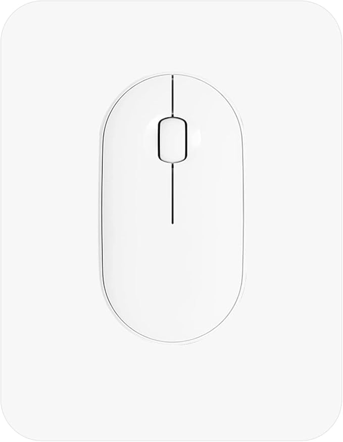 Small Mouse Pad 6 x 8 Inch, Horizontal and Vertical Flexible use. Great for Traveling, Wireless laptops, Keyboard Trays, Offices, etc. (White)