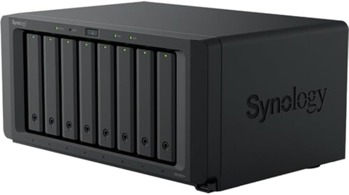 DS1825+ 32TB 8-Bay NAS Server Combo with 8x4TB Enterprise HDDs, AMD Ryzen V1500B Quad-Core 2.2 GHz, 8GB DDR4 RAM, Dual 2.5GbE LAN, USB 3.2