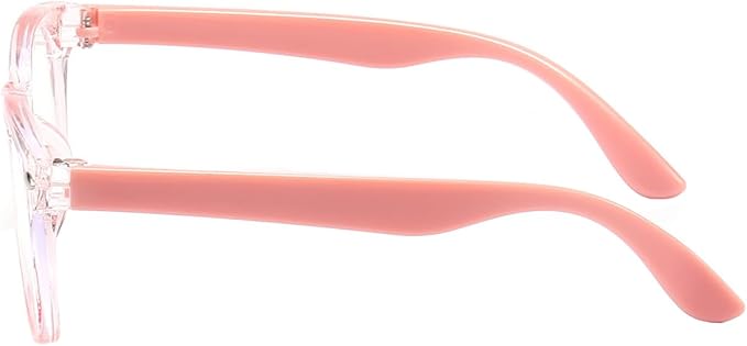 1 Pack kids Blue Light Blocking Glasses For Girls And Boys Computer Blue Light Blocking Glasses For Age 3-11 (Light pink)