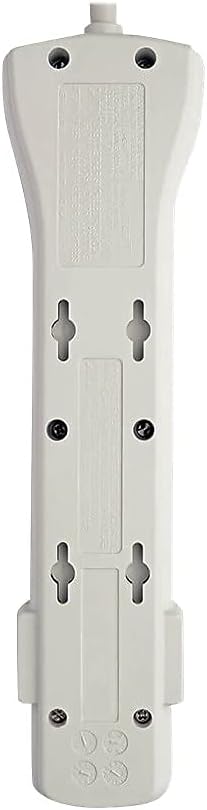 Eaton Tripp Lite Series SUPER7 Flat Plug Power Strip Surge Protector, 7 Outlets, 7ft Extension Cord, 2160 Joules, UL Listed & Certified, White, Lifetime Manufacturer's Warranty & $75,000 Insurance